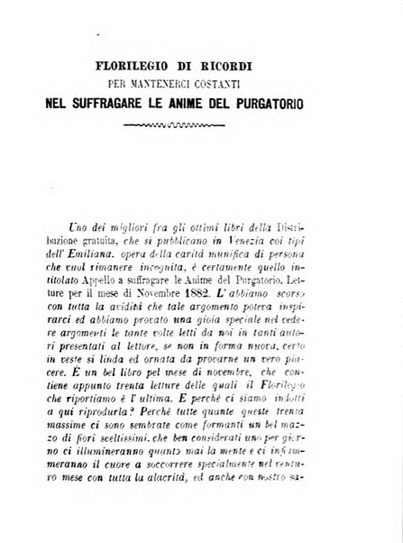 L'eco del Purgatorio pubblicazione mensuale indirizzata al suffragio de' fedeli defunti