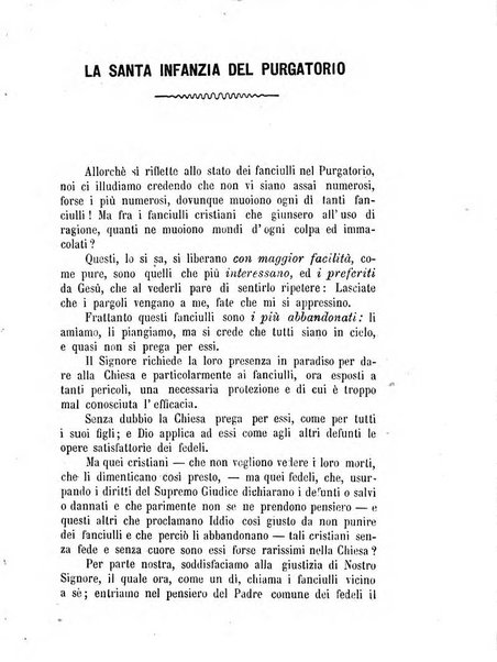 L'eco del Purgatorio pubblicazione mensuale indirizzata al suffragio de' fedeli defunti