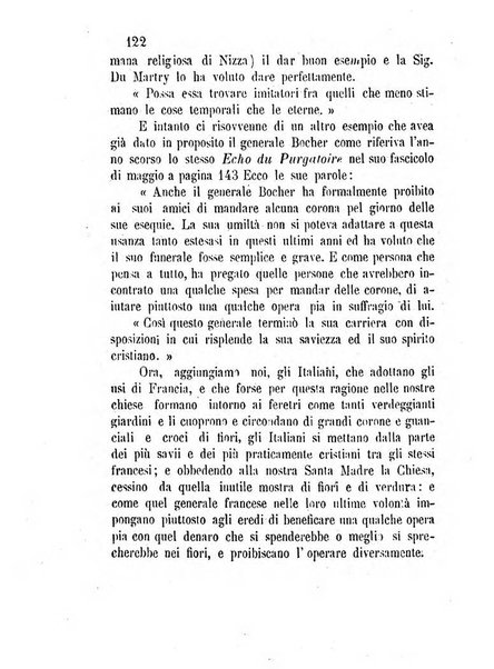 L'eco del Purgatorio pubblicazione mensuale indirizzata al suffragio de' fedeli defunti