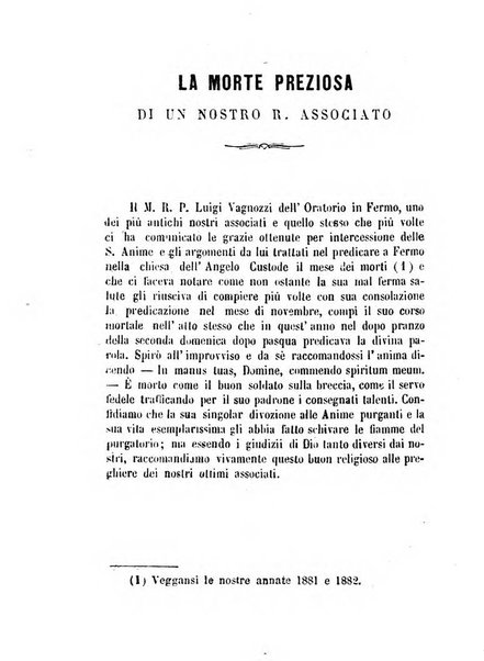 L'eco del Purgatorio pubblicazione mensuale indirizzata al suffragio de' fedeli defunti