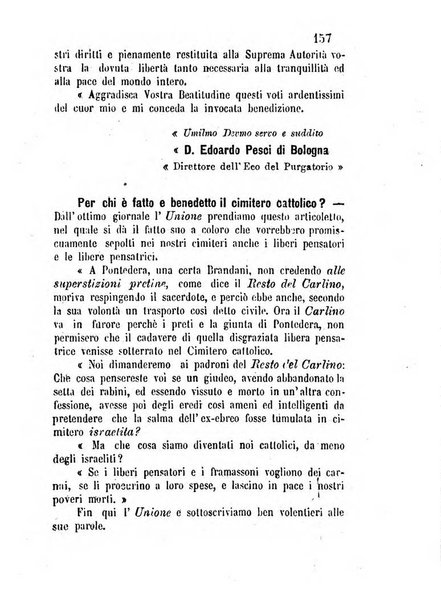 L'eco del Purgatorio pubblicazione mensuale indirizzata al suffragio de' fedeli defunti