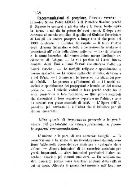 L'eco del Purgatorio pubblicazione mensuale indirizzata al suffragio de' fedeli defunti