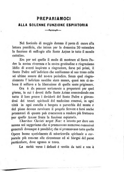 L'eco del Purgatorio pubblicazione mensuale indirizzata al suffragio de' fedeli defunti