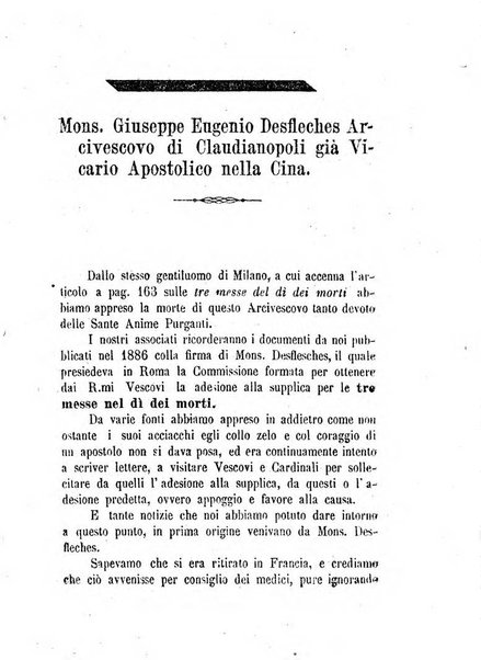 L'eco del Purgatorio pubblicazione mensuale indirizzata al suffragio de' fedeli defunti