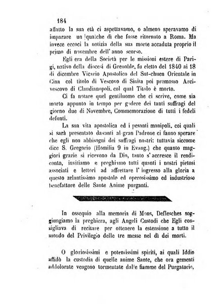 L'eco del Purgatorio pubblicazione mensuale indirizzata al suffragio de' fedeli defunti