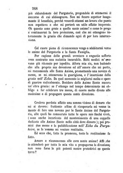 L'eco del Purgatorio pubblicazione mensuale indirizzata al suffragio de' fedeli defunti