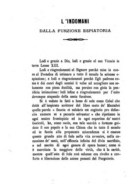 L'eco del Purgatorio pubblicazione mensuale indirizzata al suffragio de' fedeli defunti