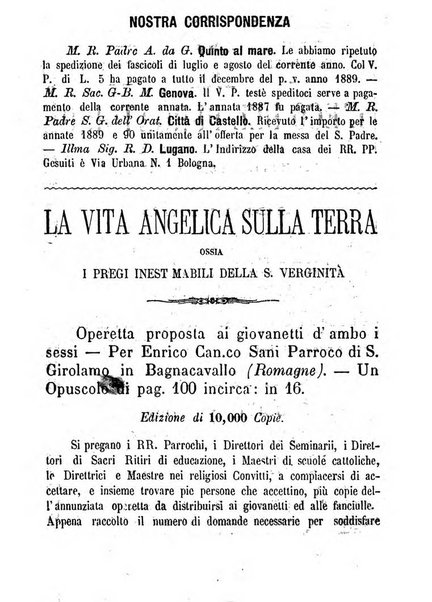 L'eco del Purgatorio pubblicazione mensuale indirizzata al suffragio de' fedeli defunti