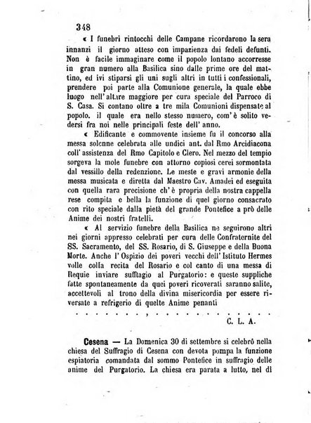 L'eco del Purgatorio pubblicazione mensuale indirizzata al suffragio de' fedeli defunti