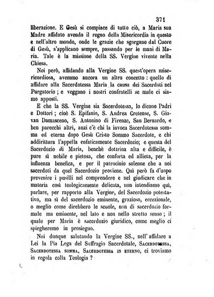 L'eco del Purgatorio pubblicazione mensuale indirizzata al suffragio de' fedeli defunti