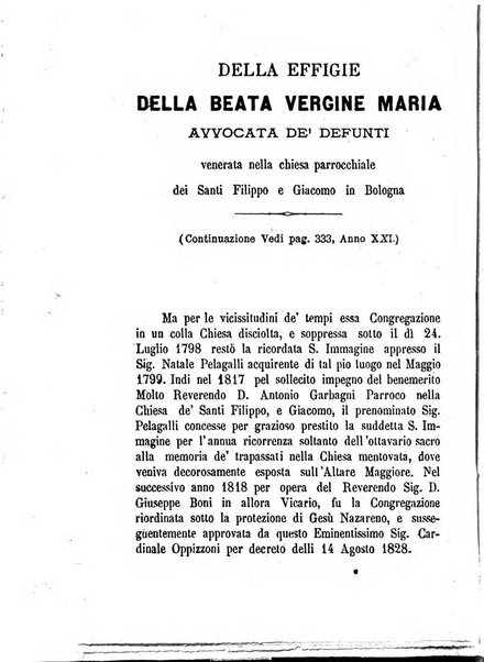 L'eco del Purgatorio pubblicazione mensuale indirizzata al suffragio de' fedeli defunti