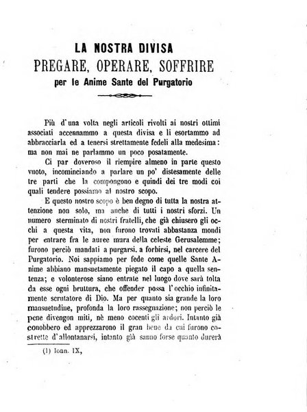 L'eco del Purgatorio pubblicazione mensuale indirizzata al suffragio de' fedeli defunti