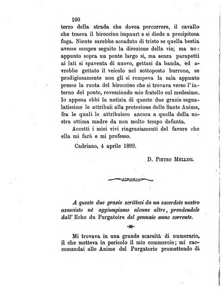 L'eco del Purgatorio pubblicazione mensuale indirizzata al suffragio de' fedeli defunti