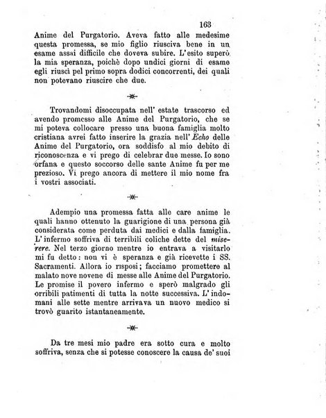 L'eco del Purgatorio pubblicazione mensuale indirizzata al suffragio de' fedeli defunti