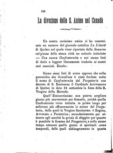 L'eco del Purgatorio pubblicazione mensuale indirizzata al suffragio de' fedeli defunti