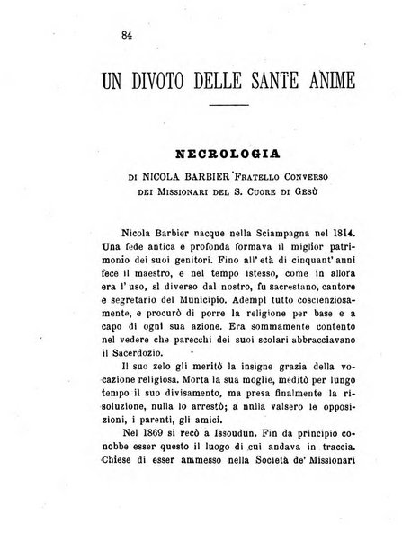 L'eco del Purgatorio pubblicazione mensuale indirizzata al suffragio de' fedeli defunti