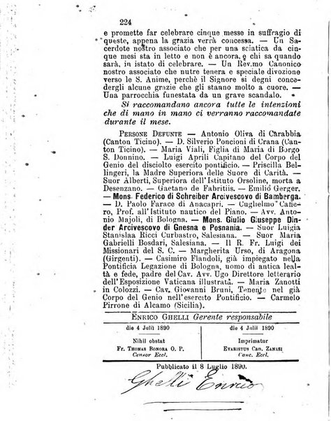 L'eco del Purgatorio pubblicazione mensuale indirizzata al suffragio de' fedeli defunti