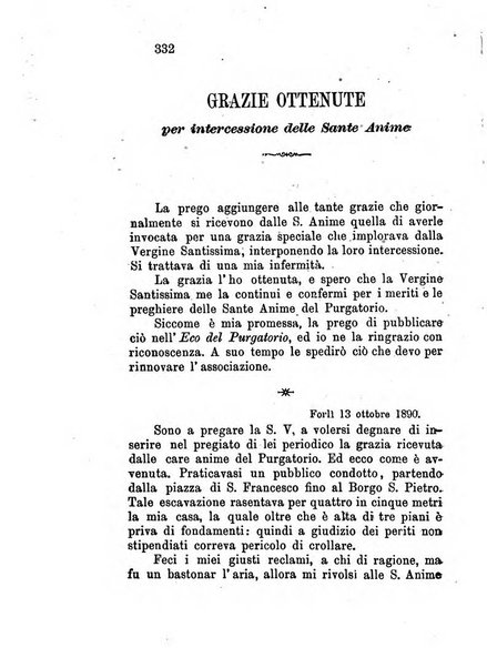 L'eco del Purgatorio pubblicazione mensuale indirizzata al suffragio de' fedeli defunti