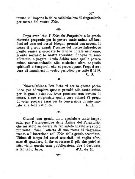 L'eco del Purgatorio pubblicazione mensuale indirizzata al suffragio de' fedeli defunti