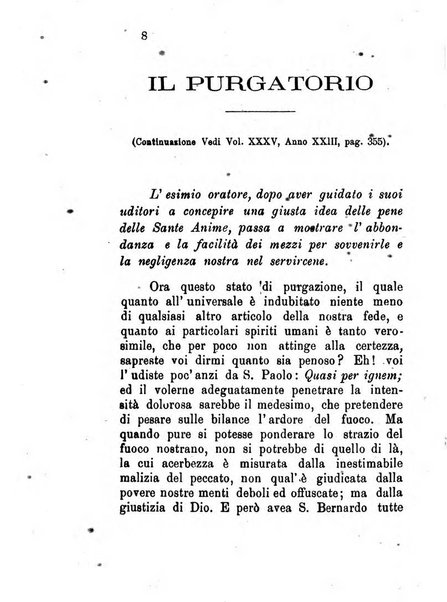 L'eco del Purgatorio pubblicazione mensuale indirizzata al suffragio de' fedeli defunti