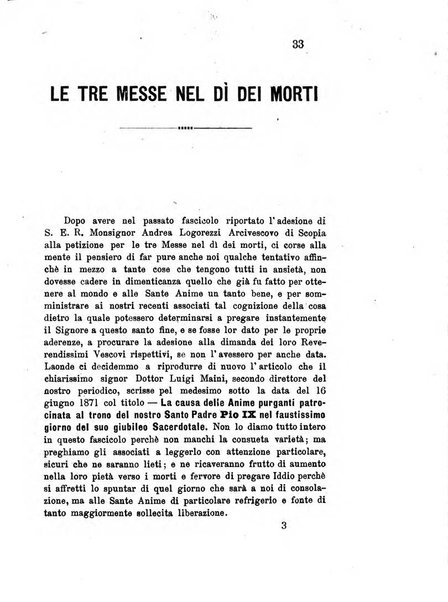 L'eco del Purgatorio pubblicazione mensuale indirizzata al suffragio de' fedeli defunti