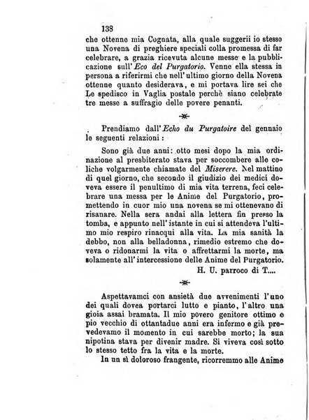 L'eco del Purgatorio pubblicazione mensuale indirizzata al suffragio de' fedeli defunti