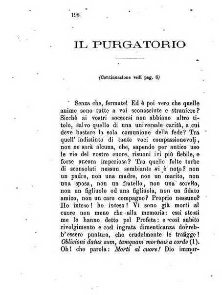 L'eco del Purgatorio pubblicazione mensuale indirizzata al suffragio de' fedeli defunti