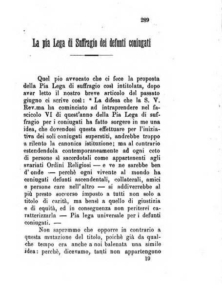 L'eco del Purgatorio pubblicazione mensuale indirizzata al suffragio de' fedeli defunti