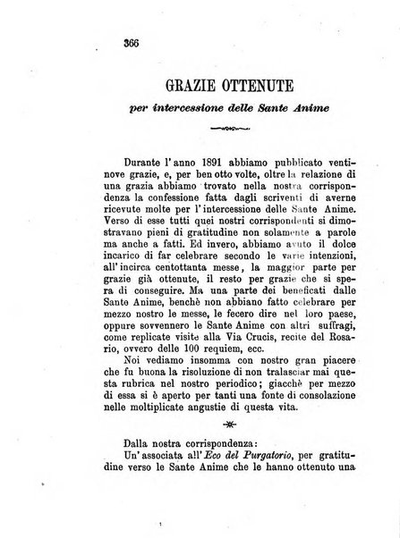 L'eco del Purgatorio pubblicazione mensuale indirizzata al suffragio de' fedeli defunti