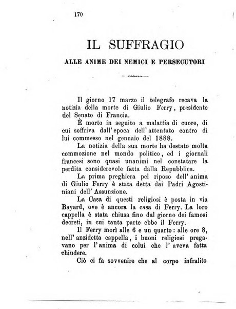 L'eco del Purgatorio pubblicazione mensuale indirizzata al suffragio de' fedeli defunti