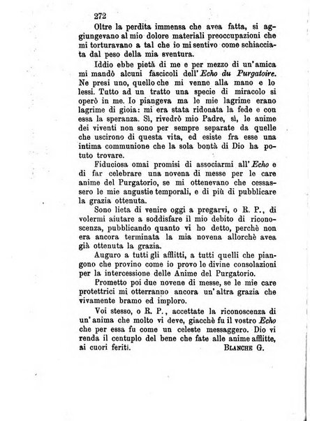 L'eco del Purgatorio pubblicazione mensuale indirizzata al suffragio de' fedeli defunti