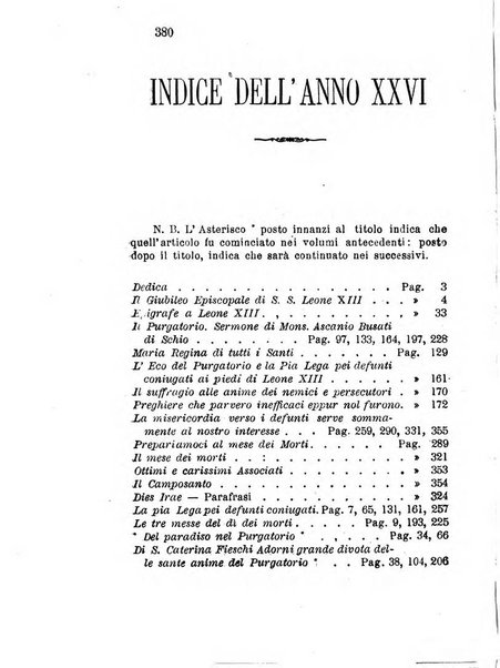 L'eco del Purgatorio pubblicazione mensuale indirizzata al suffragio de' fedeli defunti