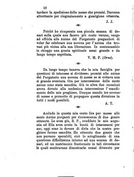 L'eco del Purgatorio pubblicazione mensuale indirizzata al suffragio de' fedeli defunti