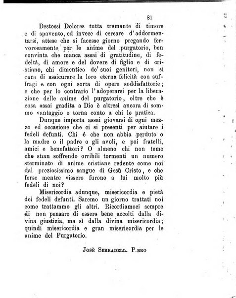 L'eco del Purgatorio pubblicazione mensuale indirizzata al suffragio de' fedeli defunti