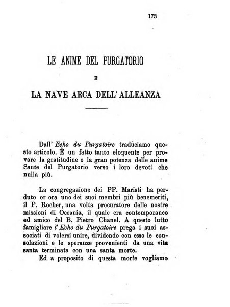 L'eco del Purgatorio pubblicazione mensuale indirizzata al suffragio de' fedeli defunti