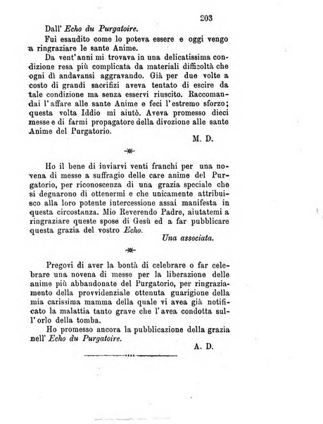 L'eco del Purgatorio pubblicazione mensuale indirizzata al suffragio de' fedeli defunti