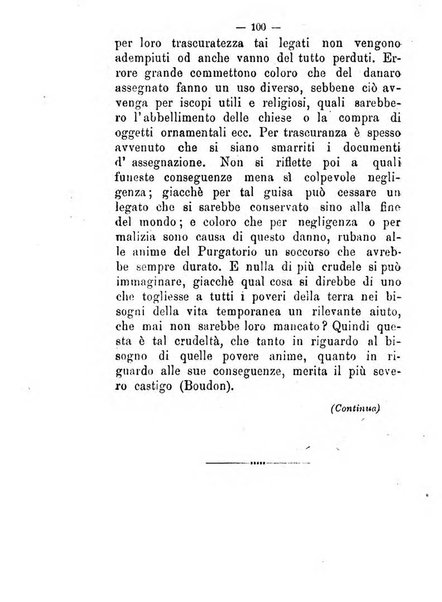 L'eco del Purgatorio pubblicazione mensuale indirizzata al suffragio de' fedeli defunti