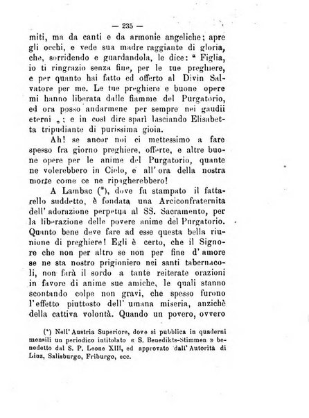 L'eco del Purgatorio pubblicazione mensuale indirizzata al suffragio de' fedeli defunti