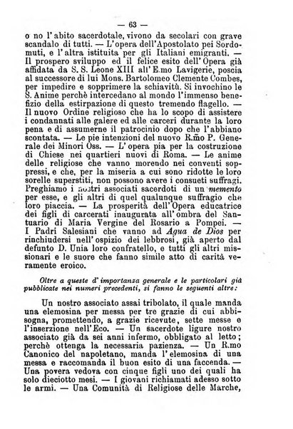 L'eco del Purgatorio pubblicazione mensuale indirizzata al suffragio de' fedeli defunti