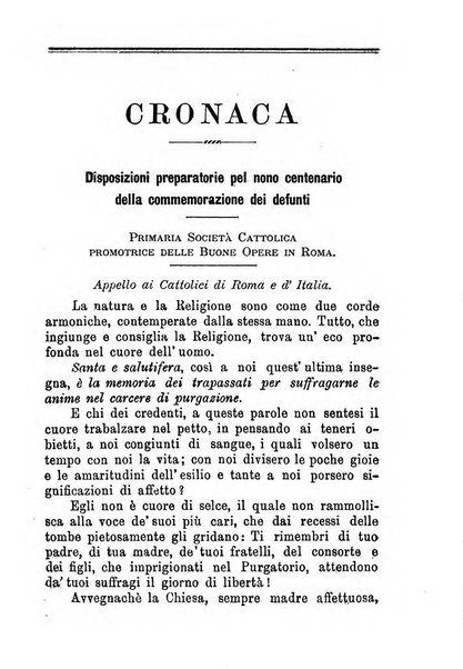 L'eco del Purgatorio pubblicazione mensuale indirizzata al suffragio de' fedeli defunti