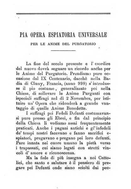 L'eco del Purgatorio pubblicazione mensuale indirizzata al suffragio de' fedeli defunti