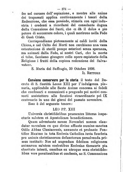 L'eco del Purgatorio pubblicazione mensuale indirizzata al suffragio de' fedeli defunti