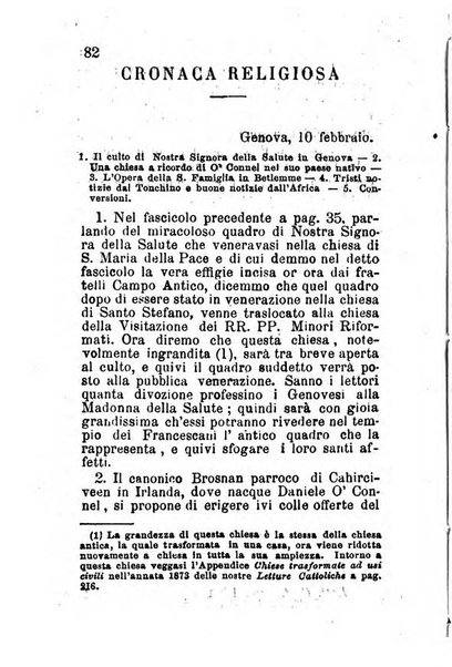 Letture cattoliche di Genova