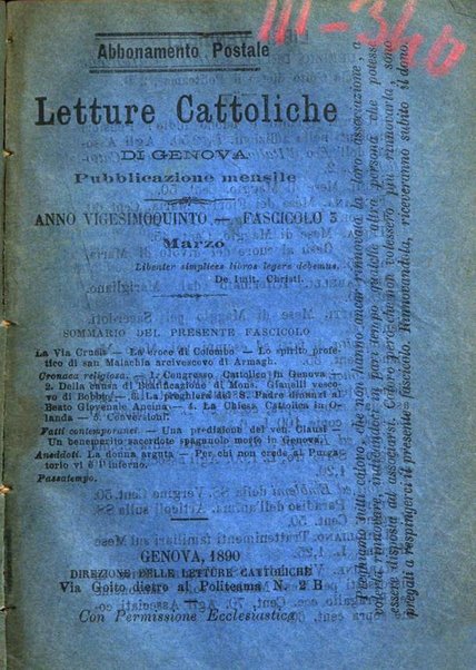 Letture cattoliche di Genova