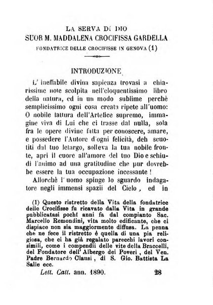 Letture cattoliche di Genova