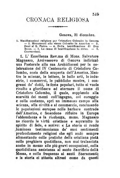 Letture cattoliche di Genova