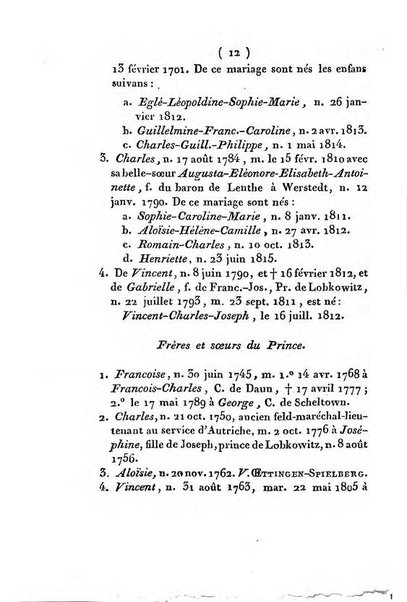 Annuaire généalogique et historique renfermant des détails sur toutes les Maisons Souveraine d'Europe