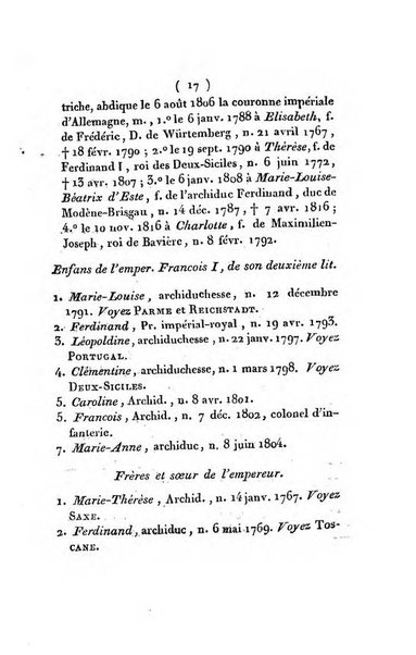 Annuaire généalogique et historique renfermant des détails sur toutes les Maisons Souveraine d'Europe