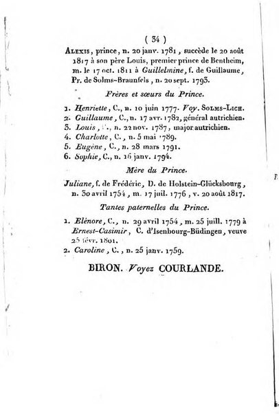 Annuaire généalogique et historique renfermant des détails sur toutes les Maisons Souveraine d'Europe