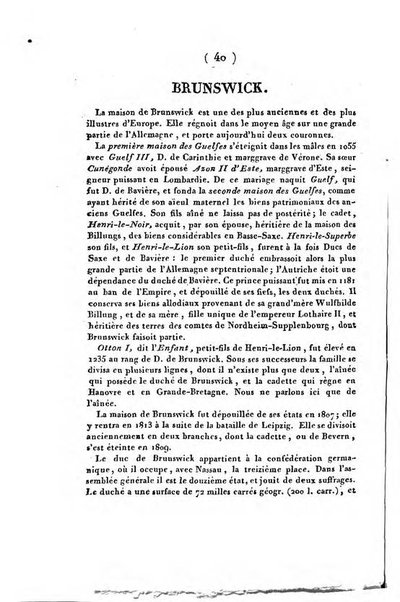 Annuaire généalogique et historique renfermant des détails sur toutes les Maisons Souveraine d'Europe